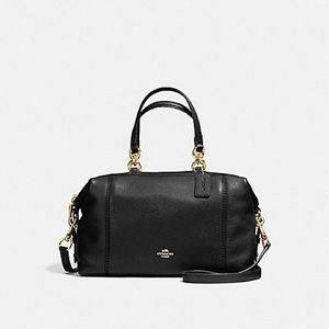 Coach F59325 AUTHENTIC Pebble Leather Lenox Satchel. Detachable Strap